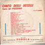 No Artist Vinile 7" 45 giri  Canto Del Passeraio, I E II Parte / Fonola –0010 Nuovo